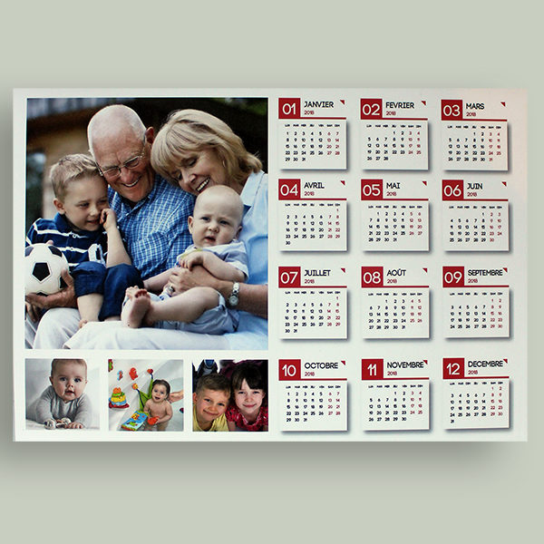 calendrier magnétique